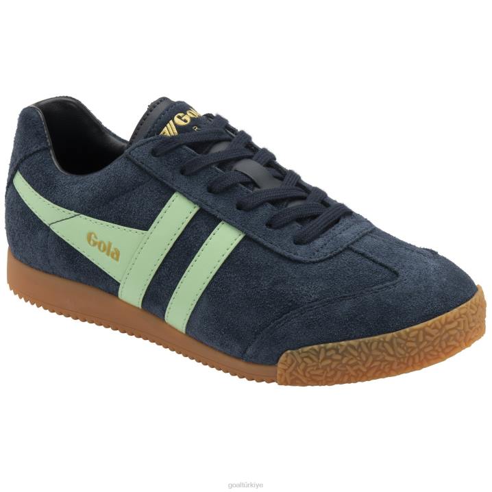 ayakkabı Z2PF657 erkekler Gola klasik harrier süet spor ayakkabı lacivert/patina yeşili
