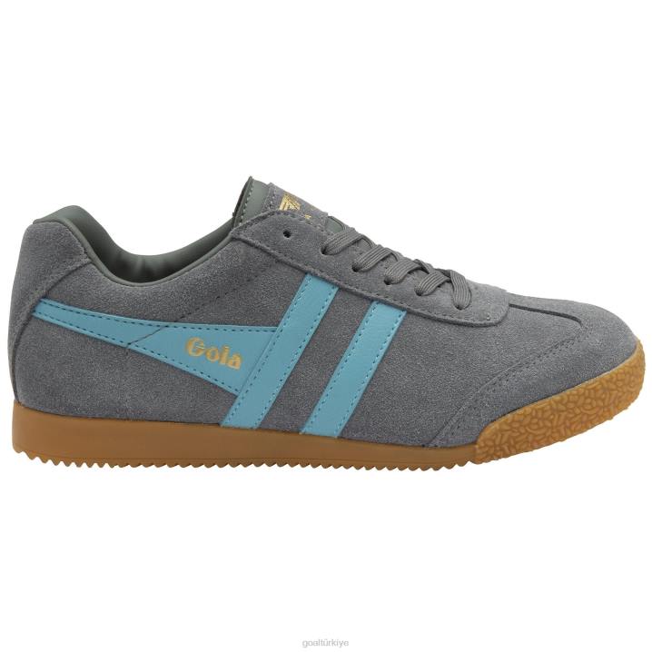 ayakkabı Z2PF658 erkekler Gola klasik harrier süet spor ayakkabı kül/okyanus