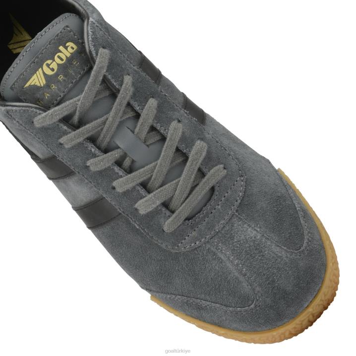 ayakkabı Z2PF659 erkekler Gola klasik harrier süet spor ayakkabı grafit/siyah