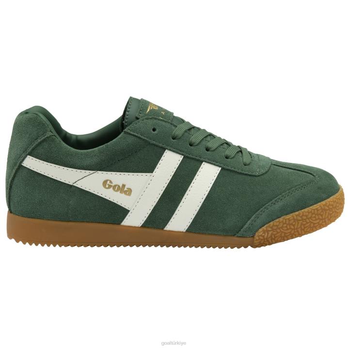 ayakkabı Z2PF661 erkekler Gola klasik harrier süet spor ayakkabı herdem yeşil/kırık beyaz