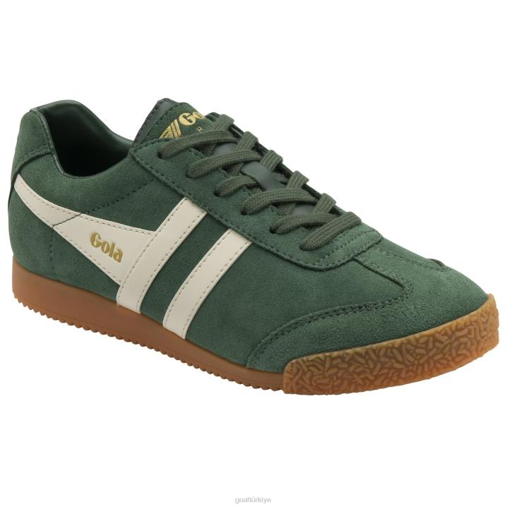 ayakkabı Z2PF661 erkekler Gola klasik harrier süet spor ayakkabı herdem yeşil/kırık beyaz