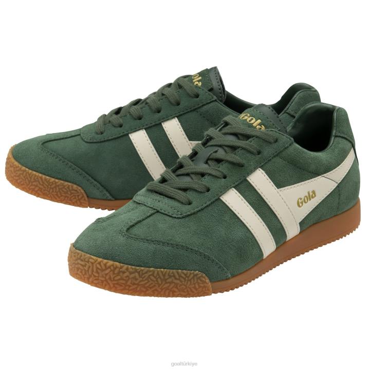ayakkabı Z2PF661 erkekler Gola klasik harrier süet spor ayakkabı herdem yeşil/kırık beyaz