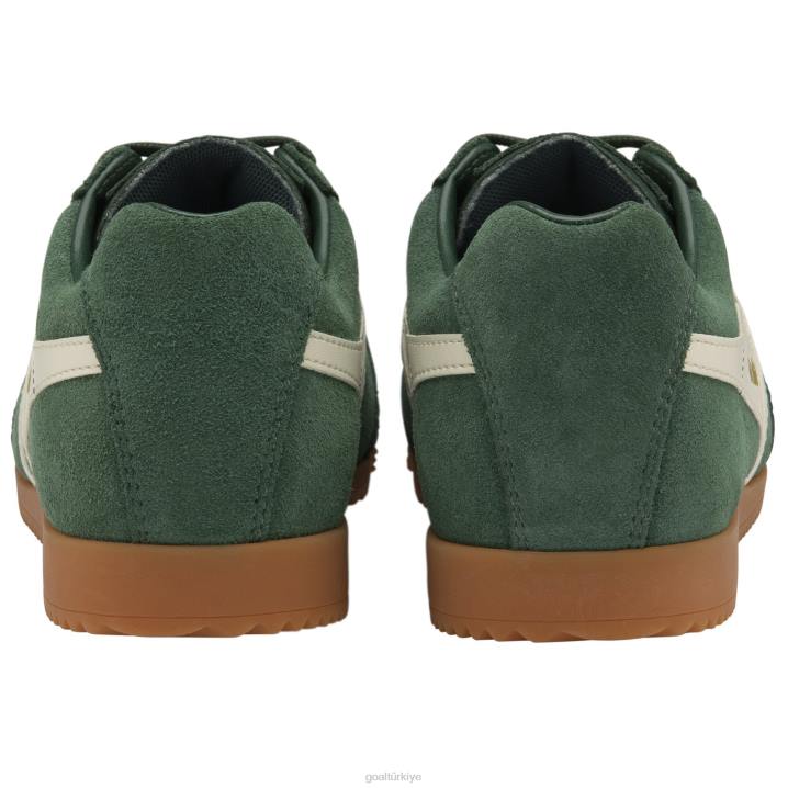 ayakkabı Z2PF661 erkekler Gola klasik harrier süet spor ayakkabı herdem yeşil/kırık beyaz