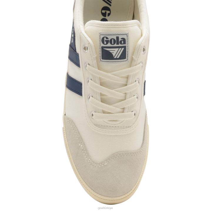 ayakkabı Z2PF96 erkekler Gola klasik badminton plimsoll spor ayakkabı kırık beyaz/baltık