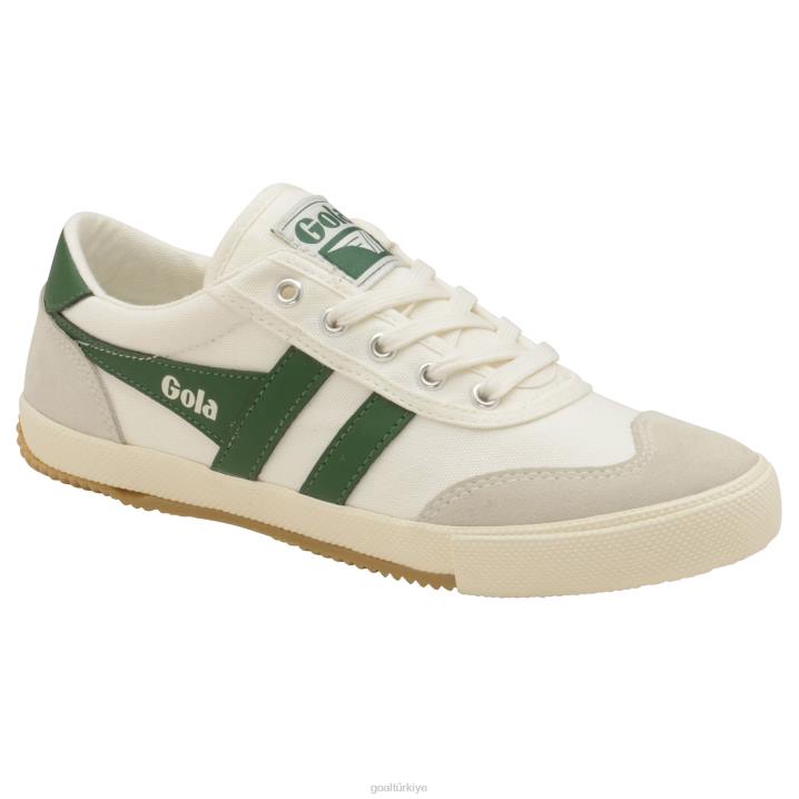 ayakkabı Z2PF97 erkekler Gola klasik badminton plimsoll spor ayakkabı kırık beyaz/yeşil
