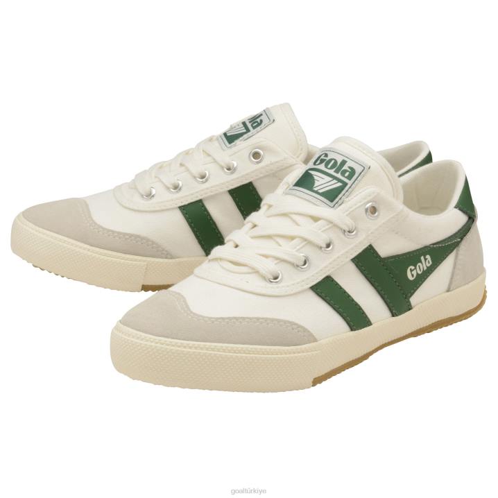 ayakkabı Z2PF97 erkekler Gola klasik badminton plimsoll spor ayakkabı kırık beyaz/yeşil