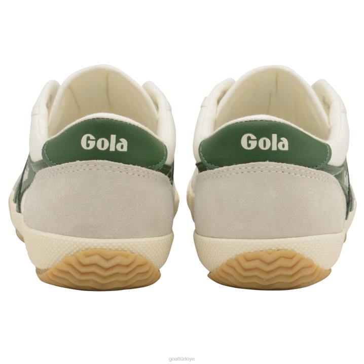 ayakkabı Z2PF97 erkekler Gola klasik badminton plimsoll spor ayakkabı kırık beyaz/yeşil