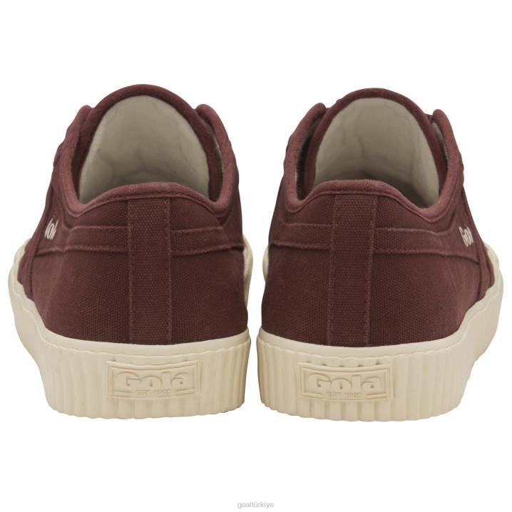 ayakkabı Z2PF74 erkekler Gola klasik öğrenci plimsoll bordo/kırık beyaz