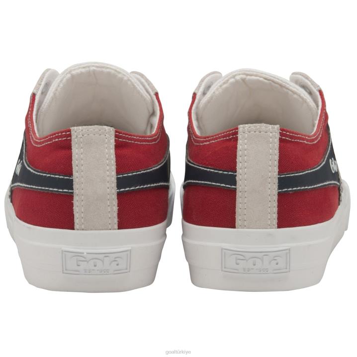 ayakkabı Z2PF75 erkekler Gola Classics kota ii rwb plimsoll spor ayakkabı beyaz/kırmızı/lacivert