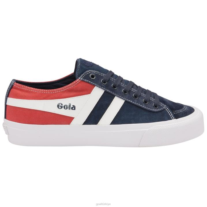 ayakkabı Z2PF76 erkekler Gola Classics kota ii rwb plimsoll spor ayakkabı lacivert/kırmızı/beyaz