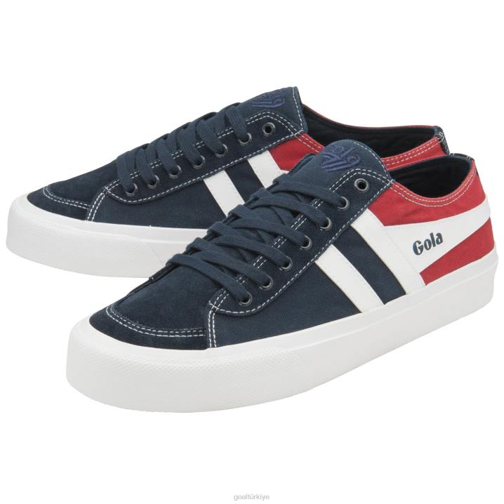 ayakkabı Z2PF76 erkekler Gola Classics kota ii rwb plimsoll spor ayakkabı lacivert/kırmızı/beyaz