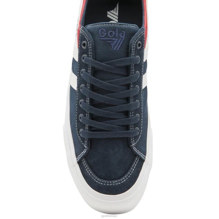 ayakkabı Z2PF76 erkekler Gola Classics kota ii rwb plimsoll spor ayakkabı lacivert/kırmızı/beyaz