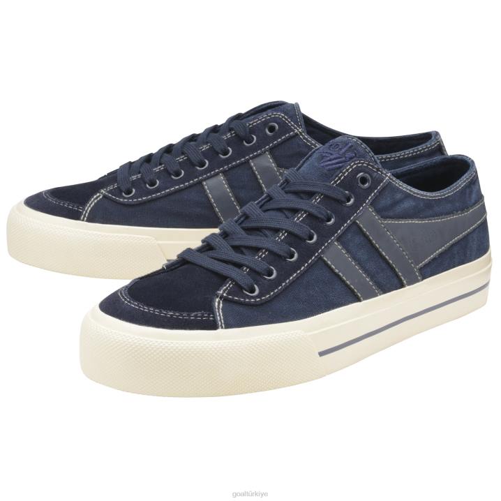 ayakkabı Z2PF78 erkekler Gola classics kota ii luxe plimsoll spor ayakkabı Donanma