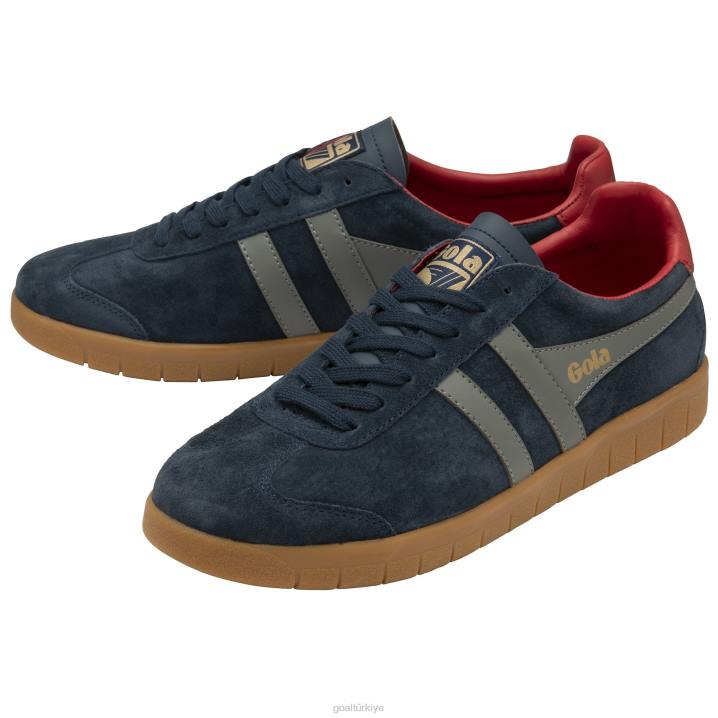 ayakkabı Z2PF165 erkekler Gola klasik kasırga süet spor ayakkabı lacivert/kül/koyu kırmızı/sakız