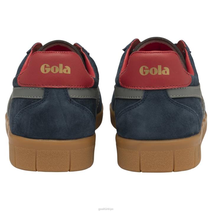 ayakkabı Z2PF165 erkekler Gola klasik kasırga süet spor ayakkabı lacivert/kül/koyu kırmızı/sakız