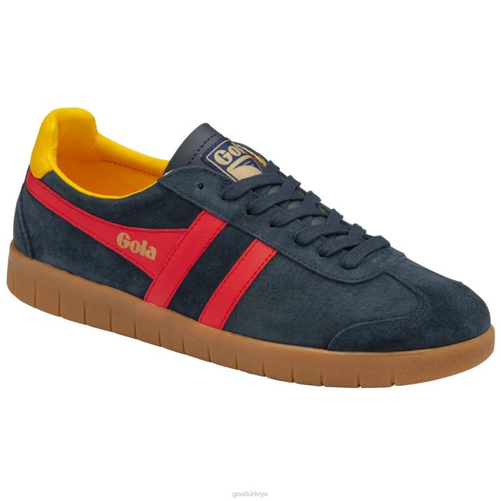 ayakkabı Z2PF167 erkekler Gola klasik kasırga süet spor ayakkabı lacivert/kırmızı/güneş/sakız