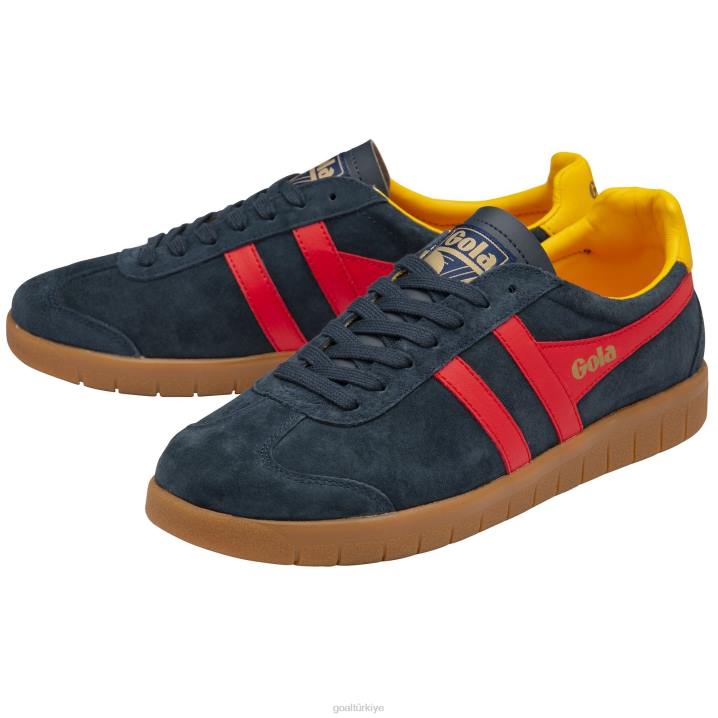 ayakkabı Z2PF167 erkekler Gola klasik kasırga süet spor ayakkabı lacivert/kırmızı/güneş/sakız