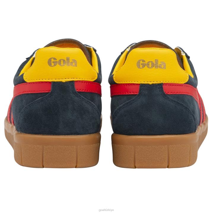 ayakkabı Z2PF167 erkekler Gola klasik kasırga süet spor ayakkabı lacivert/kırmızı/güneş/sakız