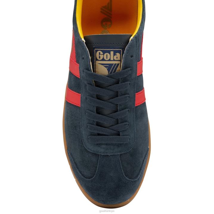 ayakkabı Z2PF167 erkekler Gola klasik kasırga süet spor ayakkabı lacivert/kırmızı/güneş/sakız