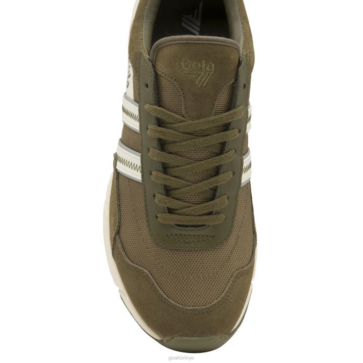 ayakkabı Z2PF215 erkekler Gola classics eclipse eski spor ayakkabı haki/kırık beyaz