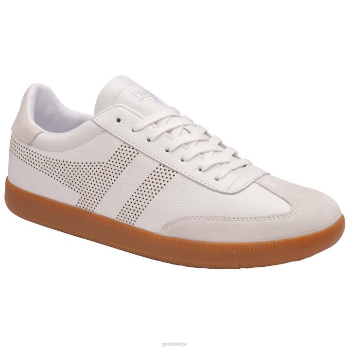 ayakkabı Z2PF224 erkekler Gola klasik ace deri spor ayakkabı beyaz/sakız
