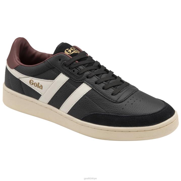ayakkabı Z2PF140 erkekler Gola klasik temas deri spor ayakkabı siyah/kırık beyaz/bordo