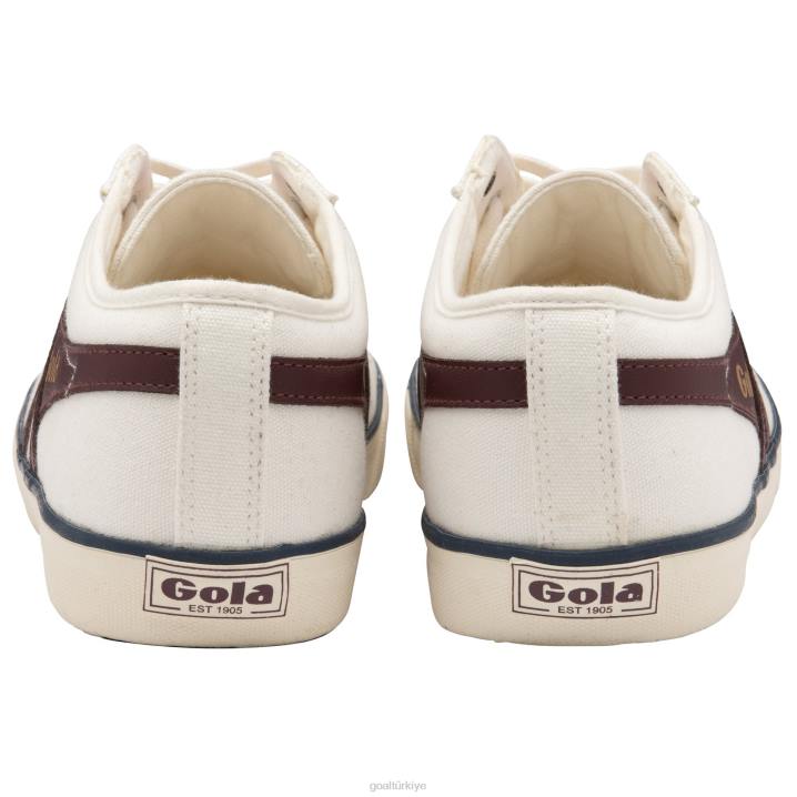 ayakkabı Z2PF55 erkekler Gola vegan klasikleri comet plimsoll spor ayakkabı 3 kırık beyaz/bordo/lacivert