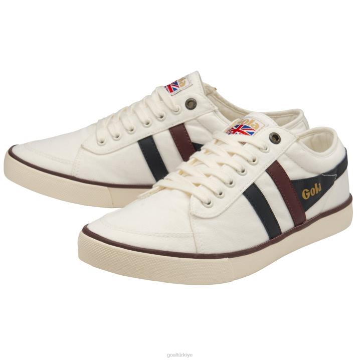 ayakkabı Z2PF56 erkekler Gola vegan klasikleri comet plimsoll spor ayakkabı 3 kırık beyaz/lacivert/bordo