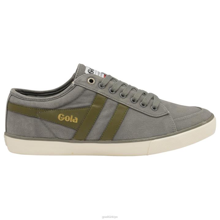 ayakkabı Z2PF58 erkekler Gola vegan klasikleri comet plimsoll spor ayakkabı 3 gri/haki