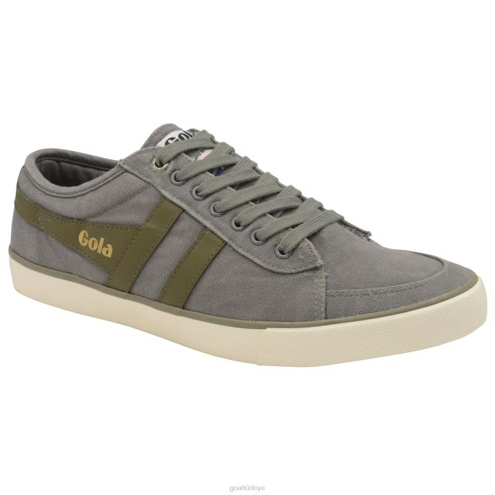 ayakkabı Z2PF58 erkekler Gola vegan klasikleri comet plimsoll spor ayakkabı 3 gri/haki