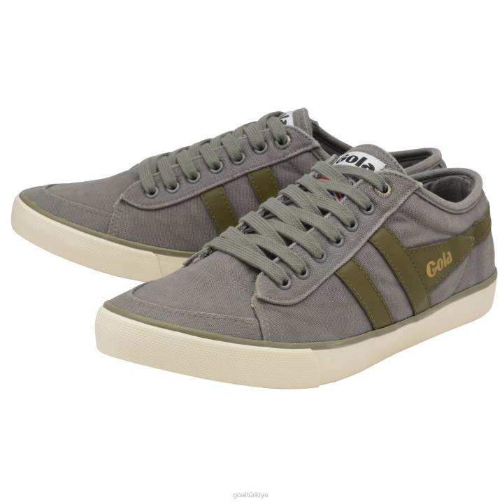 ayakkabı Z2PF58 erkekler Gola vegan klasikleri comet plimsoll spor ayakkabı 3 gri/haki