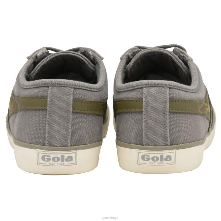 ayakkabı Z2PF58 erkekler Gola vegan klasikleri comet plimsoll spor ayakkabı 3 gri/haki