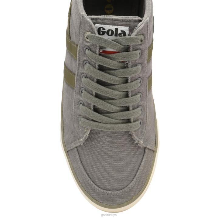 ayakkabı Z2PF58 erkekler Gola vegan klasikleri comet plimsoll spor ayakkabı 3 gri/haki