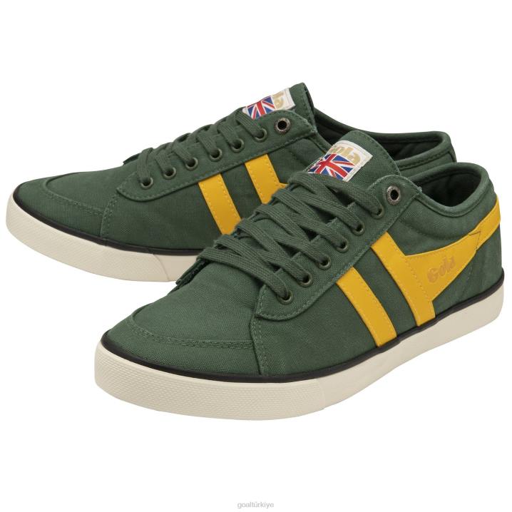 ayakkabı Z2PF59 erkekler Gola vegan klasikleri comet plimsoll spor ayakkabı 3 herdem yeşil/güneş/siyah