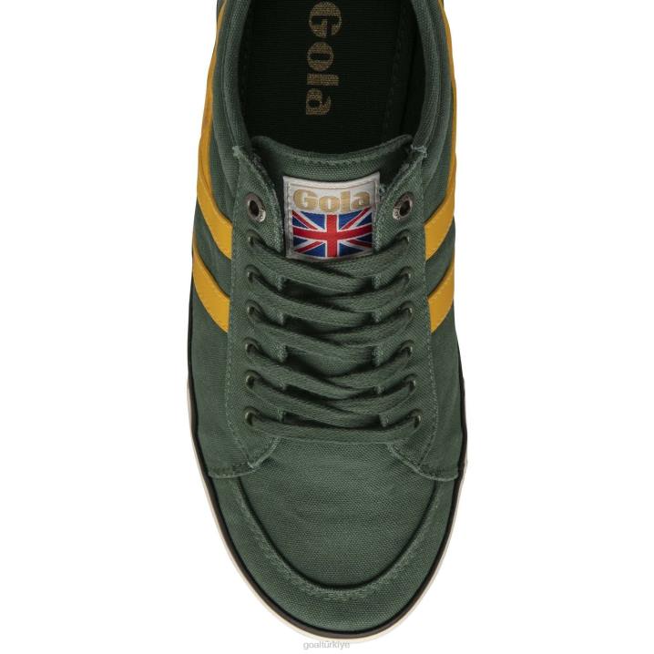ayakkabı Z2PF59 erkekler Gola vegan klasikleri comet plimsoll spor ayakkabı 3 herdem yeşil/güneş/siyah