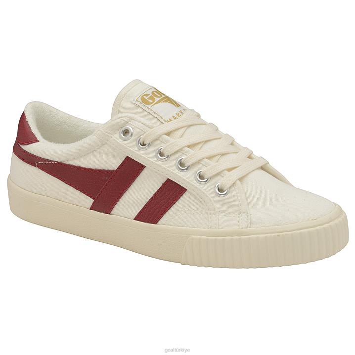 ayakkabı Z2PF66 erkekler Gola vegan klasikleri tenis mark cox spor ayakkabı kırık beyaz/koyu kırmızı
