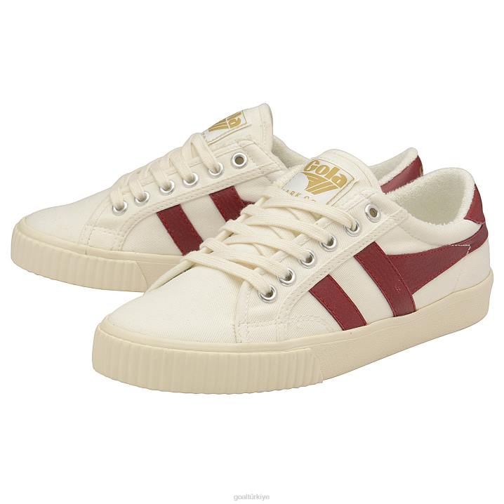 ayakkabı Z2PF66 erkekler Gola vegan klasikleri tenis mark cox spor ayakkabı kırık beyaz/koyu kırmızı