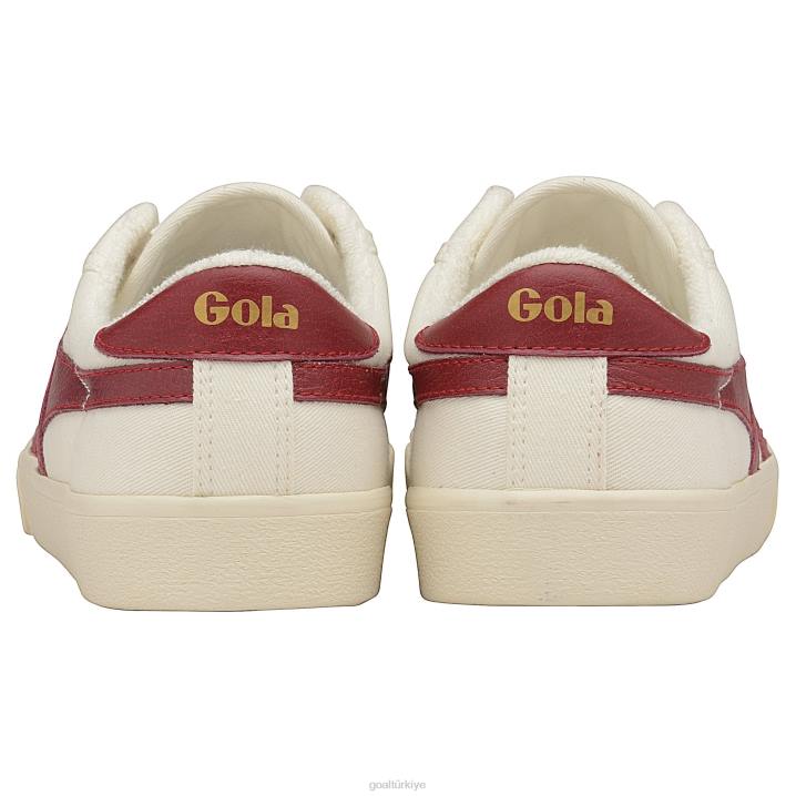 ayakkabı Z2PF66 erkekler Gola vegan klasikleri tenis mark cox spor ayakkabı kırık beyaz/koyu kırmızı