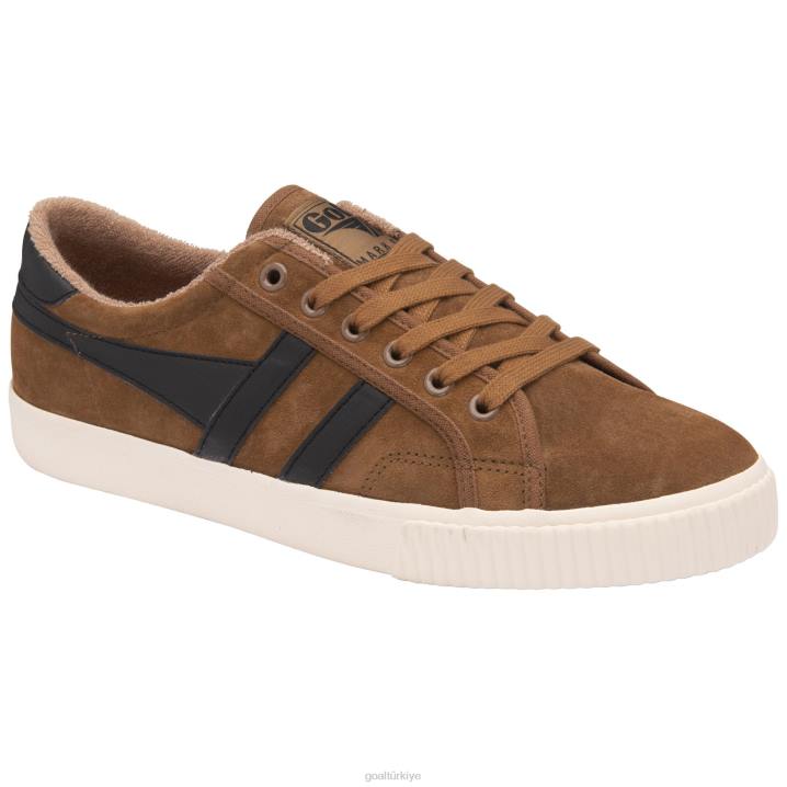 ayakkabı Z2PF67 erkekler Gola klasik tenis mark cox süet spor ayakkabı tütün/siyah