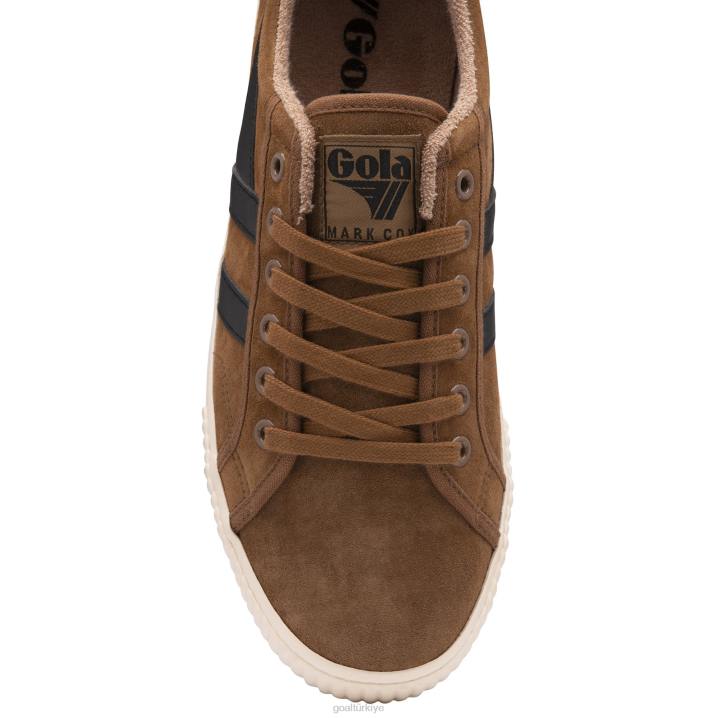 ayakkabı Z2PF67 erkekler Gola klasik tenis mark cox süet spor ayakkabı tütün/siyah