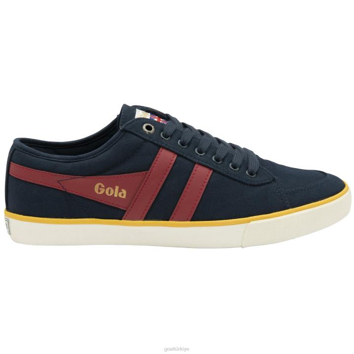 ayakkabı Z2PF82 erkekler Gola vegan klasikleri comet plimsoll spor ayakkabı 3 lacivert/koyu kırmızı/güneş