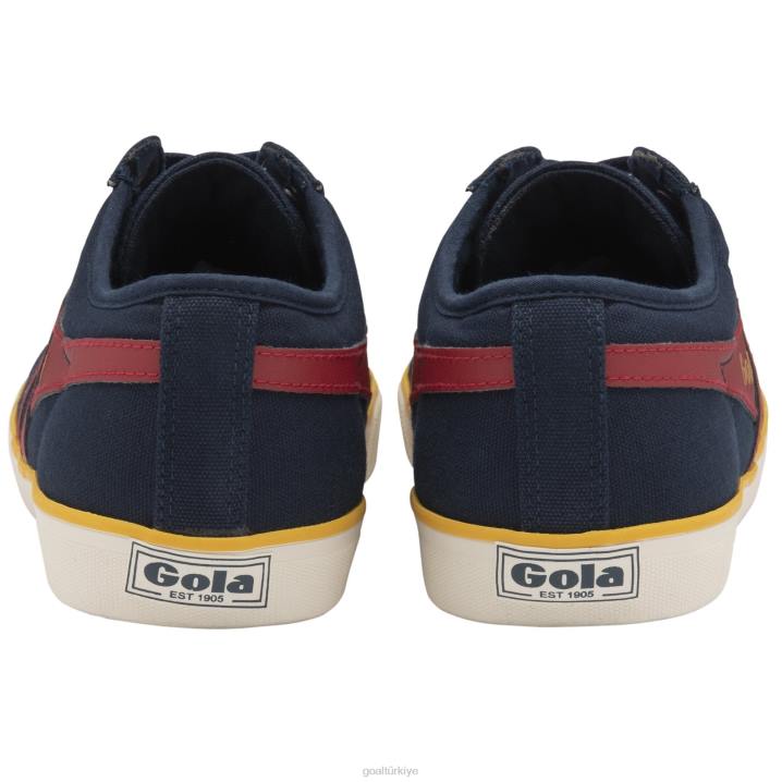 ayakkabı Z2PF82 erkekler Gola vegan klasikleri comet plimsoll spor ayakkabı 3 lacivert/koyu kırmızı/güneş