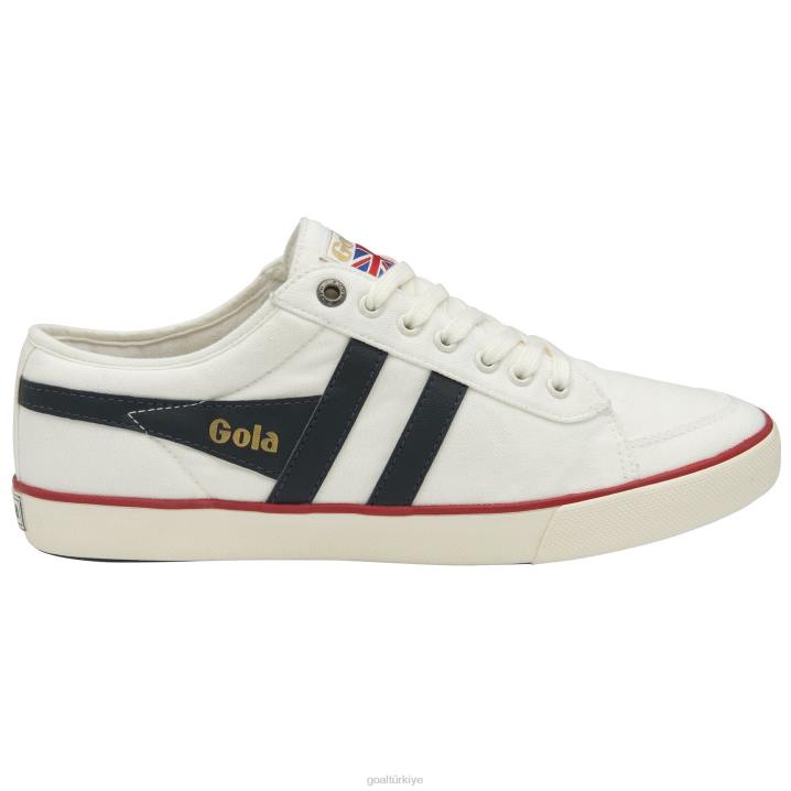 ayakkabı Z2PF83 erkekler Gola vegan klasikleri comet plimsoll spor ayakkabı 3 kırık beyaz/lacivert/kırmızı