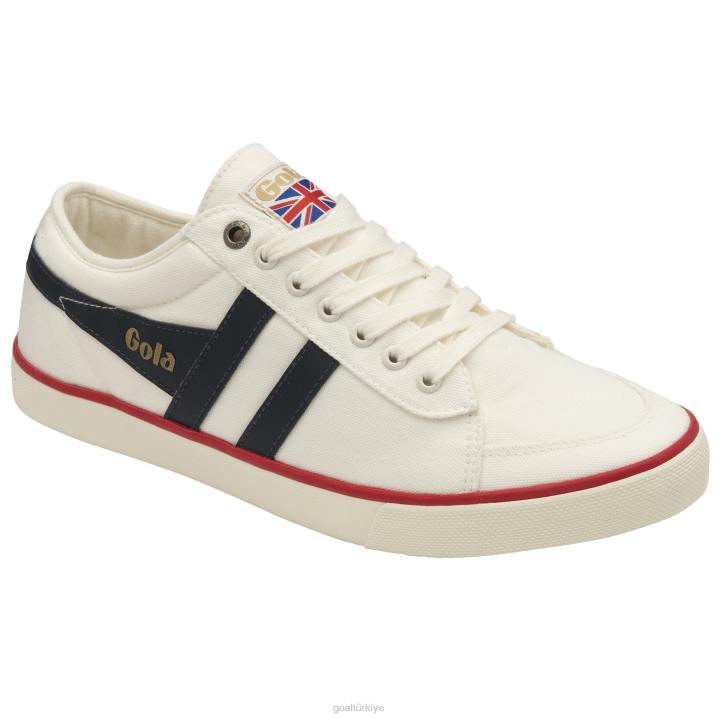 ayakkabı Z2PF83 erkekler Gola vegan klasikleri comet plimsoll spor ayakkabı 3 kırık beyaz/lacivert/kırmızı