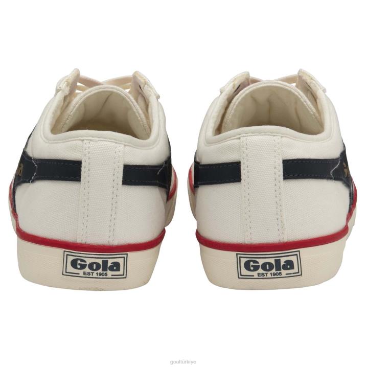 ayakkabı Z2PF83 erkekler Gola vegan klasikleri comet plimsoll spor ayakkabı 3 kırık beyaz/lacivert/kırmızı