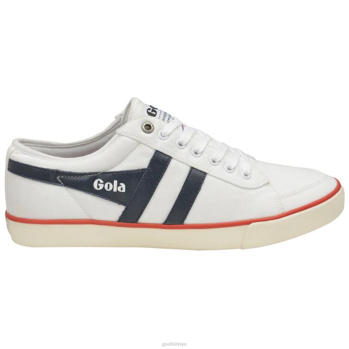 ayakkabı Z2PF84 erkekler Gola vegan klasikleri comet plimsoll spor ayakkabı 3 beyaz/lacivert/kırmızı