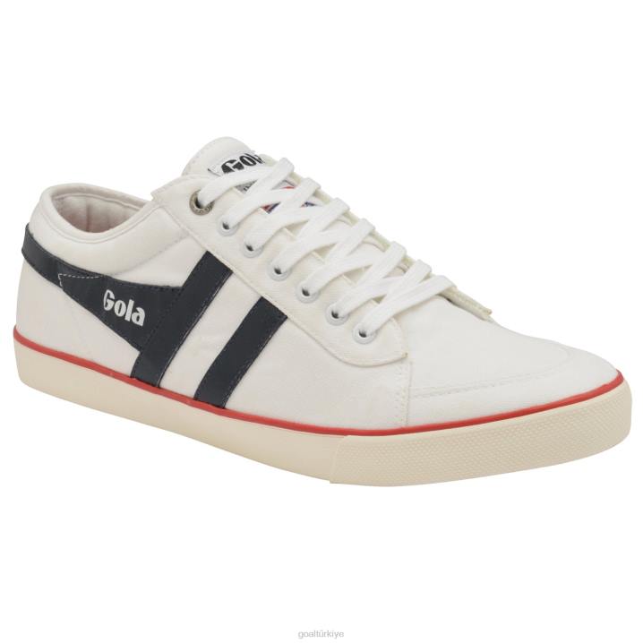 ayakkabı Z2PF84 erkekler Gola vegan klasikleri comet plimsoll spor ayakkabı 3 beyaz/lacivert/kırmızı