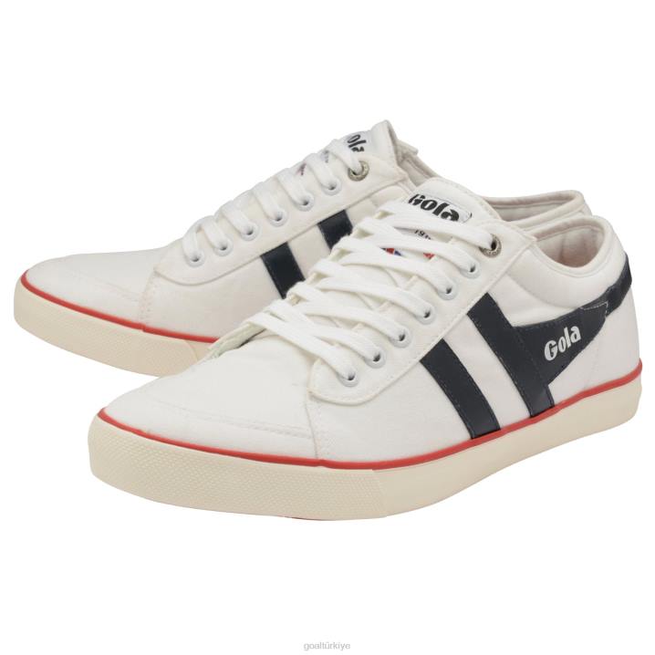 ayakkabı Z2PF84 erkekler Gola vegan klasikleri comet plimsoll spor ayakkabı 3 beyaz/lacivert/kırmızı
