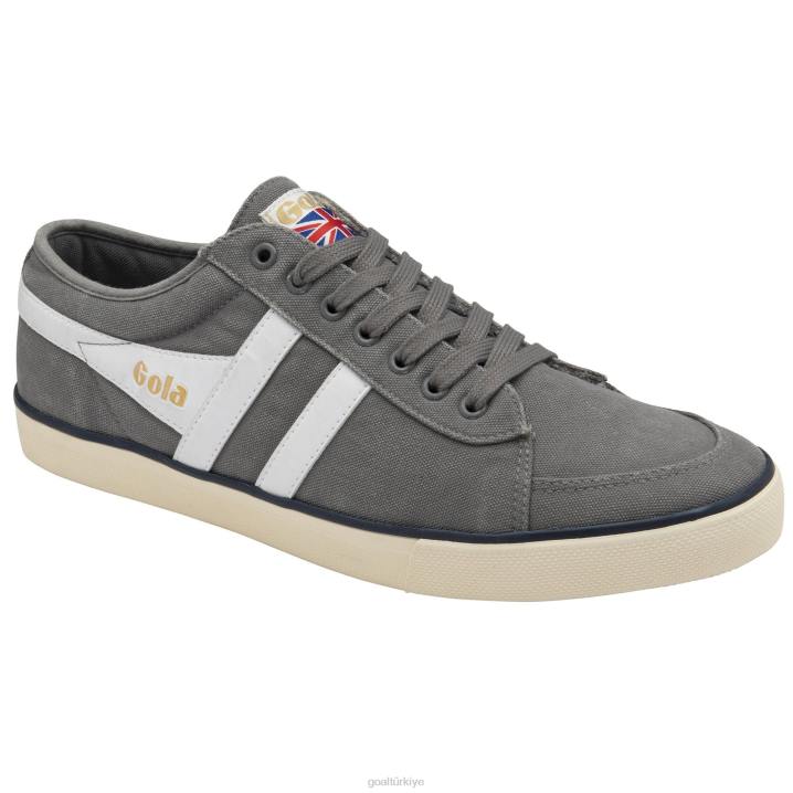 ayakkabı Z2PF89 erkekler Gola vegan klasikleri comet plimsoll spor ayakkabı 4 kül/beyaz/lacivert