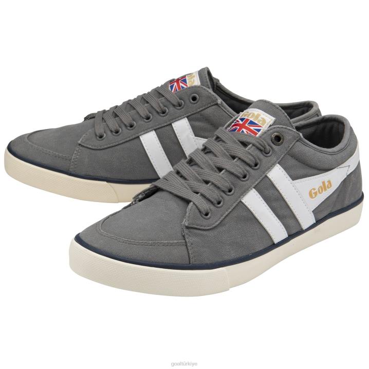 ayakkabı Z2PF89 erkekler Gola vegan klasikleri comet plimsoll spor ayakkabı 4 kül/beyaz/lacivert